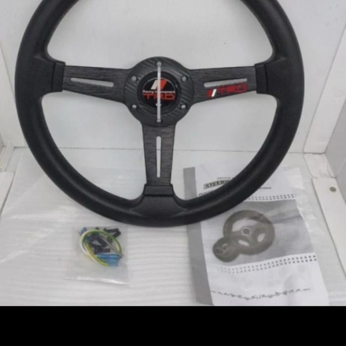 Jual Stir Setir Mobil Racing 13 Inch Inci Semi Celong Hitam + Carbon ...