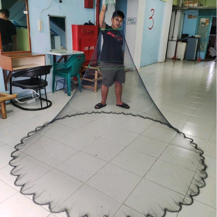 Jual Jala Lempar 2,5 Meter Bahan Nilon/ Benang Jala Ikan, Jala Udang ...