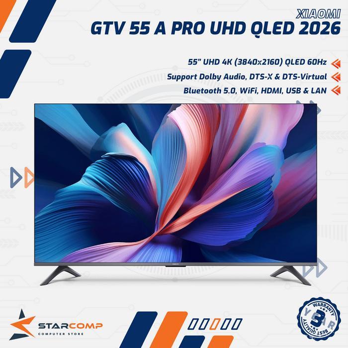 Jual XIAOMI Google TV 55 Inch A PRO QLED 2026 L55MB-APID 4K QLED 120 Hz ...