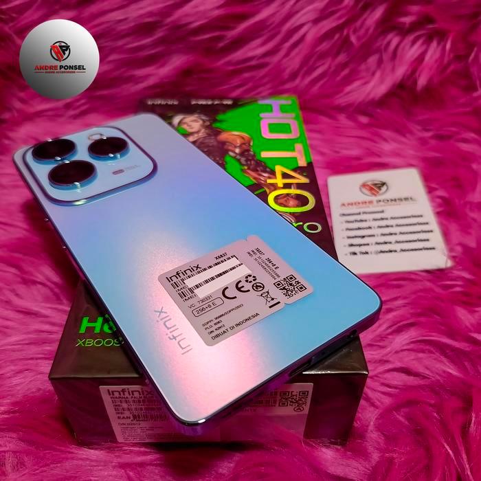 Jual Infinix Hot 40 Pro NFC (8+8) 16gb/256gb (X6837) - PALM BLUE ...