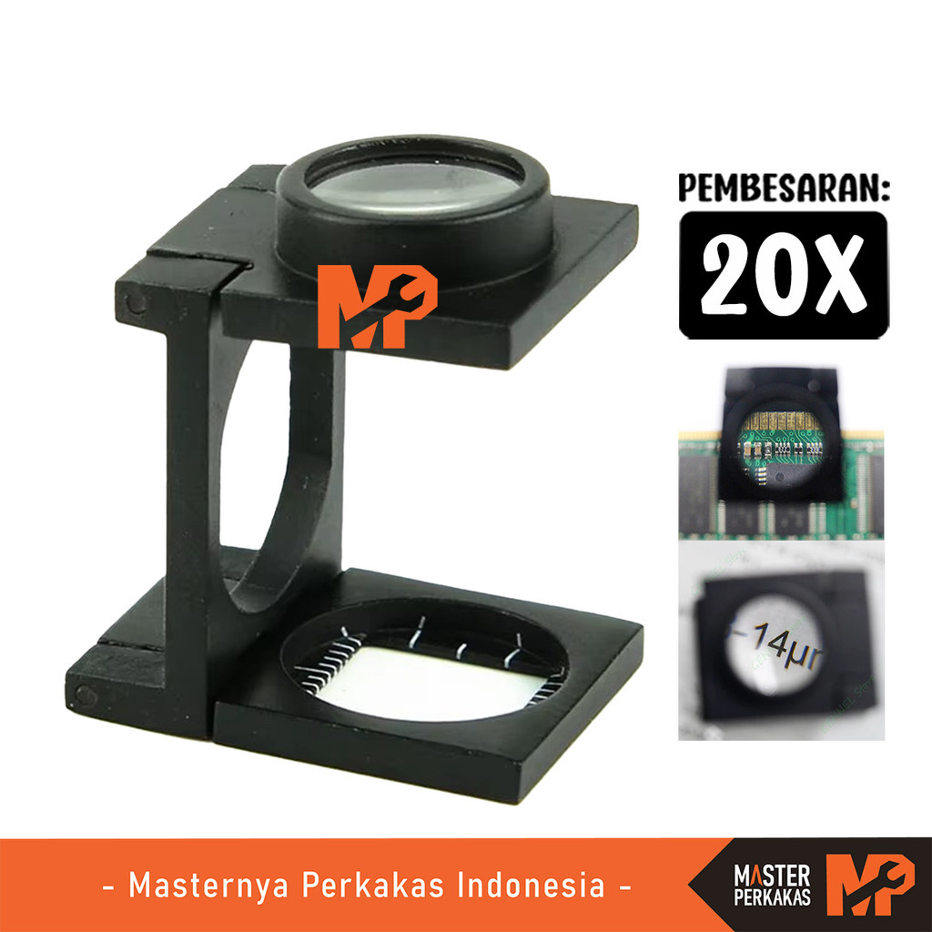Jual MP Pembesar Kaca Kain Dan Percetakan 13mm 20X AL29 / Magnifier ...