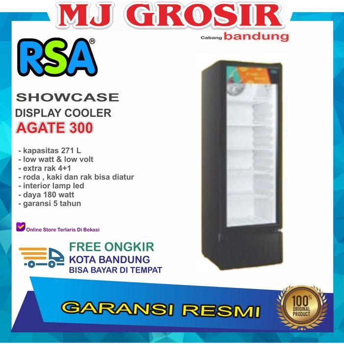 Jual SHOWCASE RSA AGATE 300 5 RAK DISPLAY COOLER KULKAS BY GEA LOW WATT ...