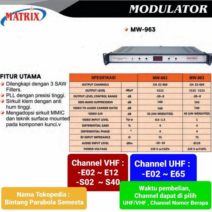 Jual Modulator Matrix MW 963 Fixed modulator single | Shopee Indonesia