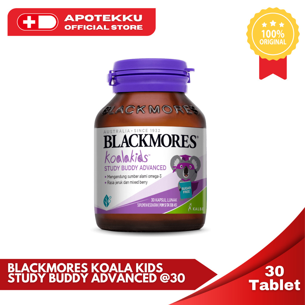 Jual Blackmores Koala Kids Study Buddy Advanced Nutrisi Otak Anak ...