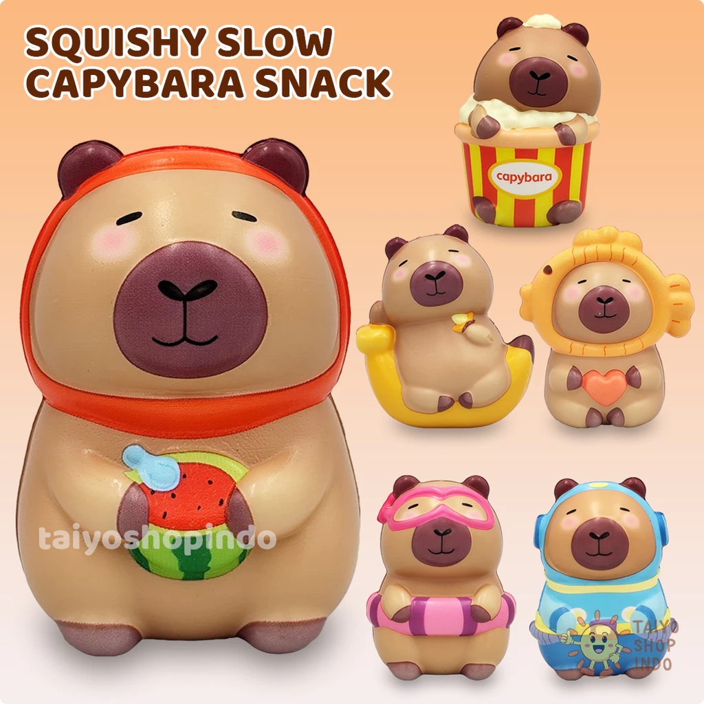 Jual TAIYO Squishy Slow Capybara Snack Kapibara Squeeze Pencet Elastis ...