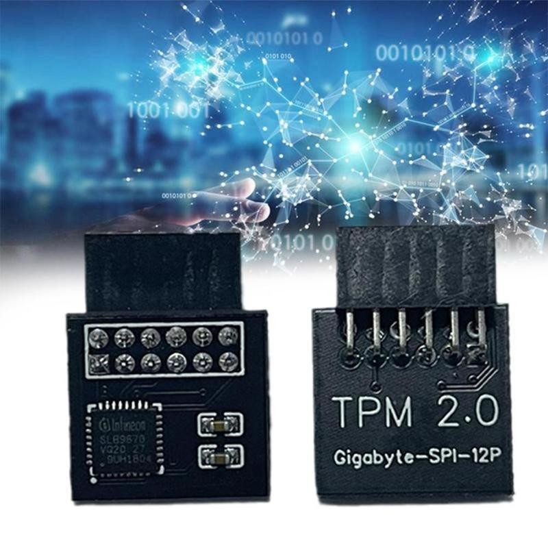 Jual Upgrade TPM 2.0 Security Module Chip SPI LPC Supports Multi-brand ...