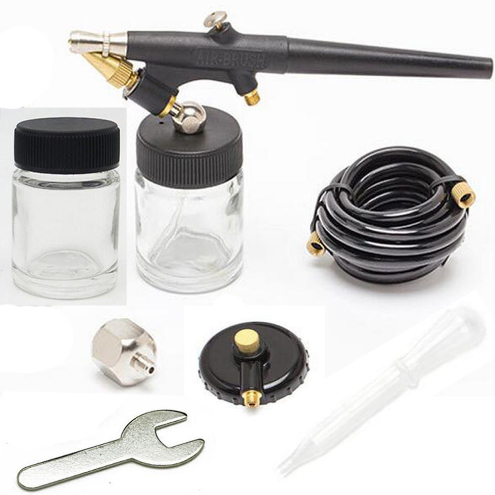 Jual Air-Brush Basic Spray Gun Set Single-action 22cc Siphon-feed ...
