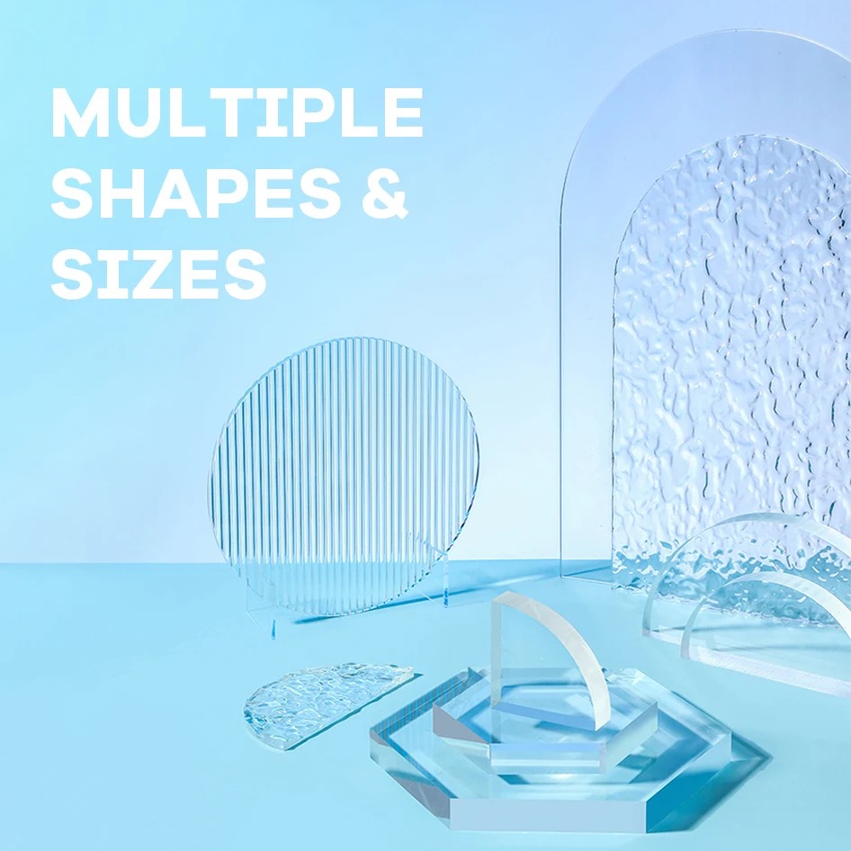 Jual Transparent Texture Plate Acrylic Board Water Ripple Photo Props ...