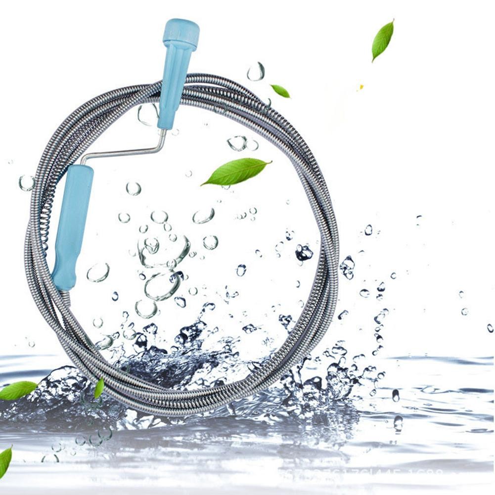 Jual Cleaner Drain Auger Flexible Metal Spring Sink Dredge Auger ...