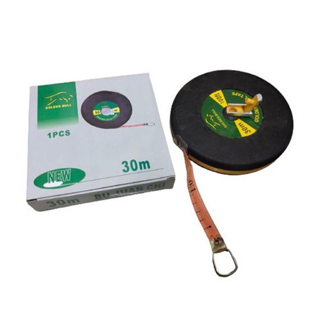 Jual Meteran Rol Bulat Kulit Kain 30 Meter Measuring Tape Roll Tanah ...