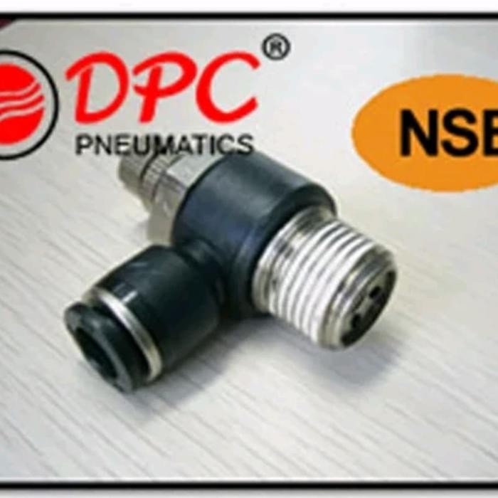 Jual DPC PNEUMATIC FITTING CONTROL SPEED NSE06-02 CONNECTOR TUBING 1/4 ...