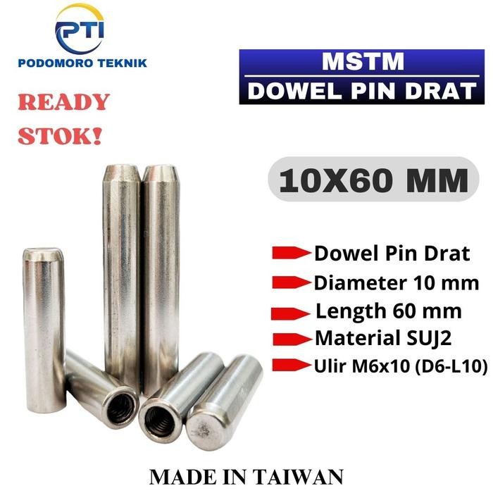 Jual Pilihan- Dptm 10X60 Mm Dowel Pin Drat Ulir Tipe Dptm 10 X 60 Mm ...