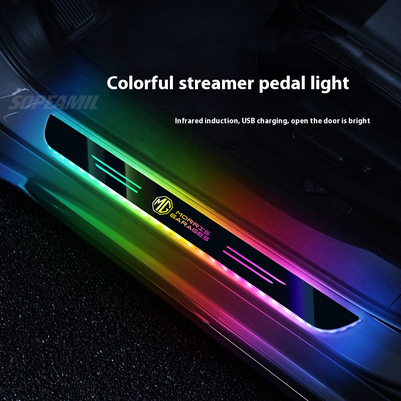 Jual IMPORT WIRELESS LED CAR DOOR THRESHOLD WELCOME PEDAL LIGHT MOOD ...