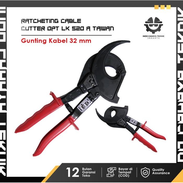 Jual Bisa E-Katalog! Alat Pemotong Kabel/Gunting Kabel 32 Mm Ratcheting ...