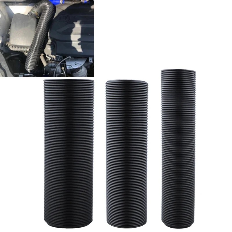 Jual Steel wire +PP material Car Cold Air Intake Tube Kit Flexible Air ...
