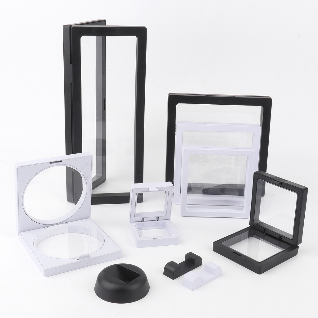Jual 3D Floating Picture Frame Shadow Box Jewelry Display Stand Ring ...