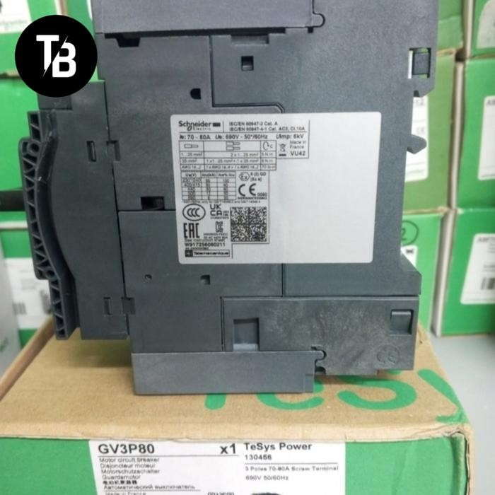 Disjoncteur Schneider Electric GV3ME80 - Neuf En Boîte, Marque Telemecanique, Protection Moteur