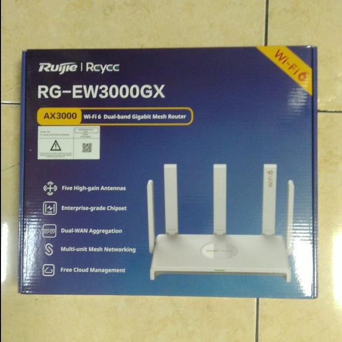 Jual NEW PRODUK RUIJIE REYEE RG-EW3000GX WIFI6 GIGABIT WIRELESS MESH ...