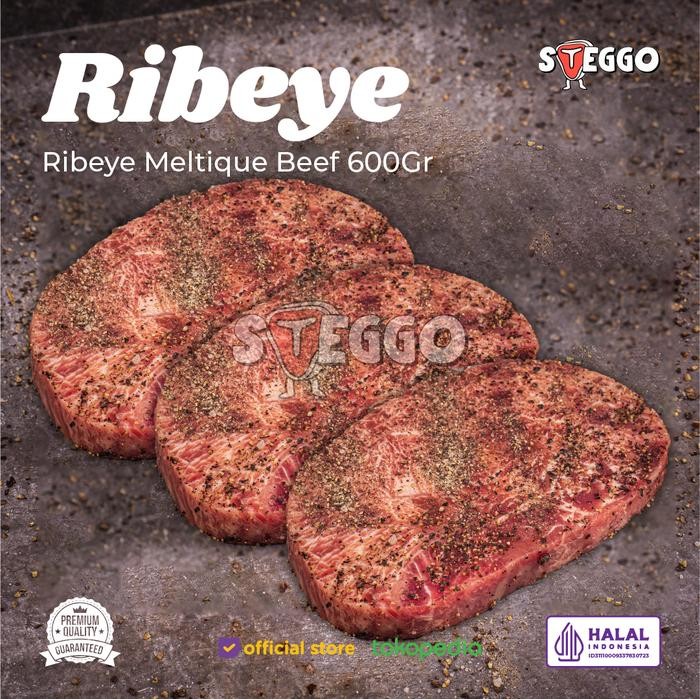 Jual Pilihan- Ribeye Beef Steak Premium 600Gr Steggo (100% Halal Dan ...
