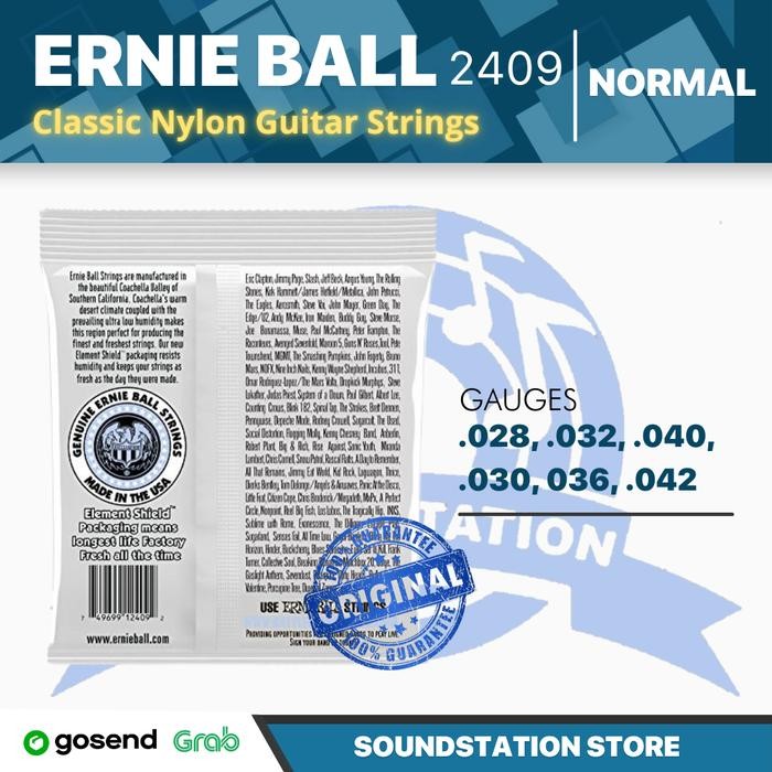 Jual Ernie Ball 2409 Clear Senar Gitar Klasik / Nylon Strings 28-42 ...