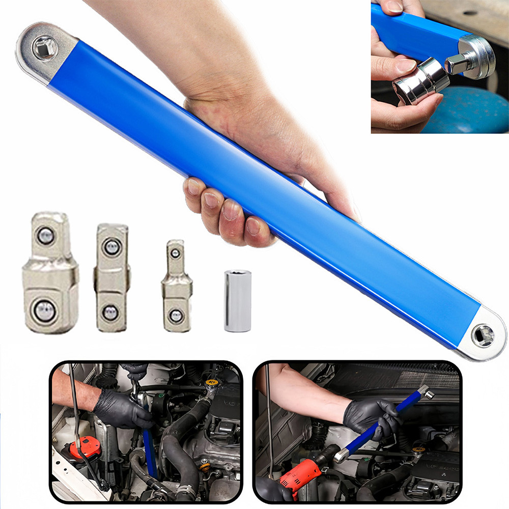 Jual Ratchet Torque Extension Wrench Tight Spaces Extension Tool with 1 ...