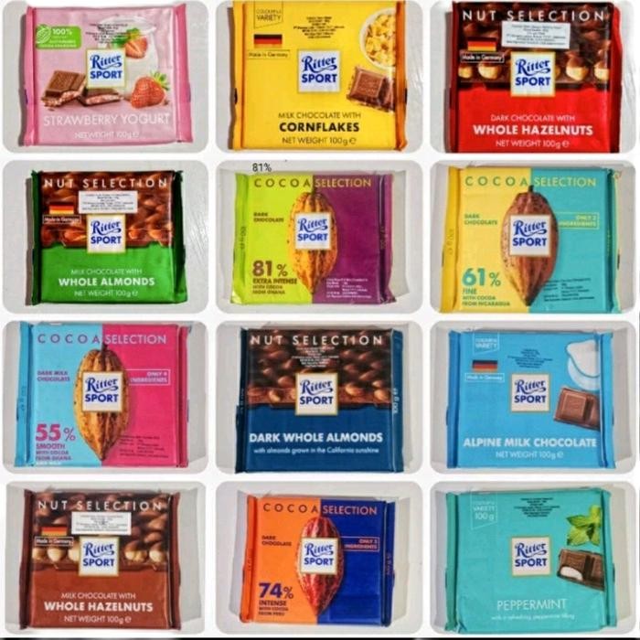 Jual ORIGINAL! COKLAT RITTER SPORT VIRALL | Shopee Indonesia