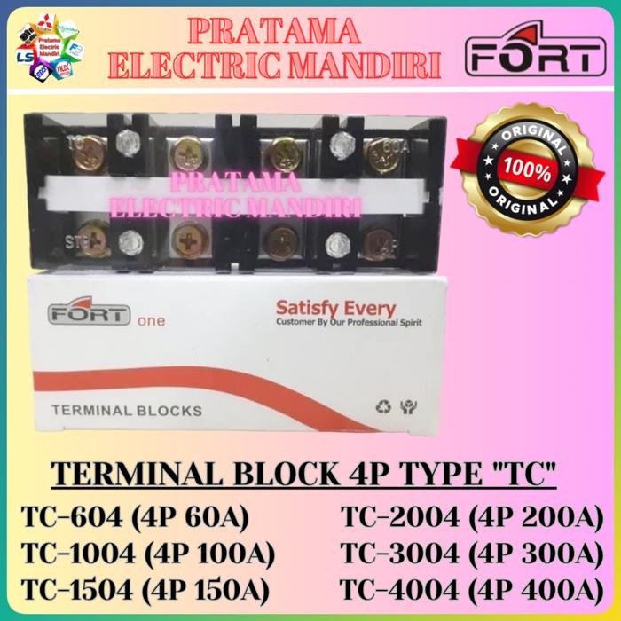 Jual Stok Baru Terminal Block Block TC-4004 TC 4004 TC4004 4 Pole 400A ...