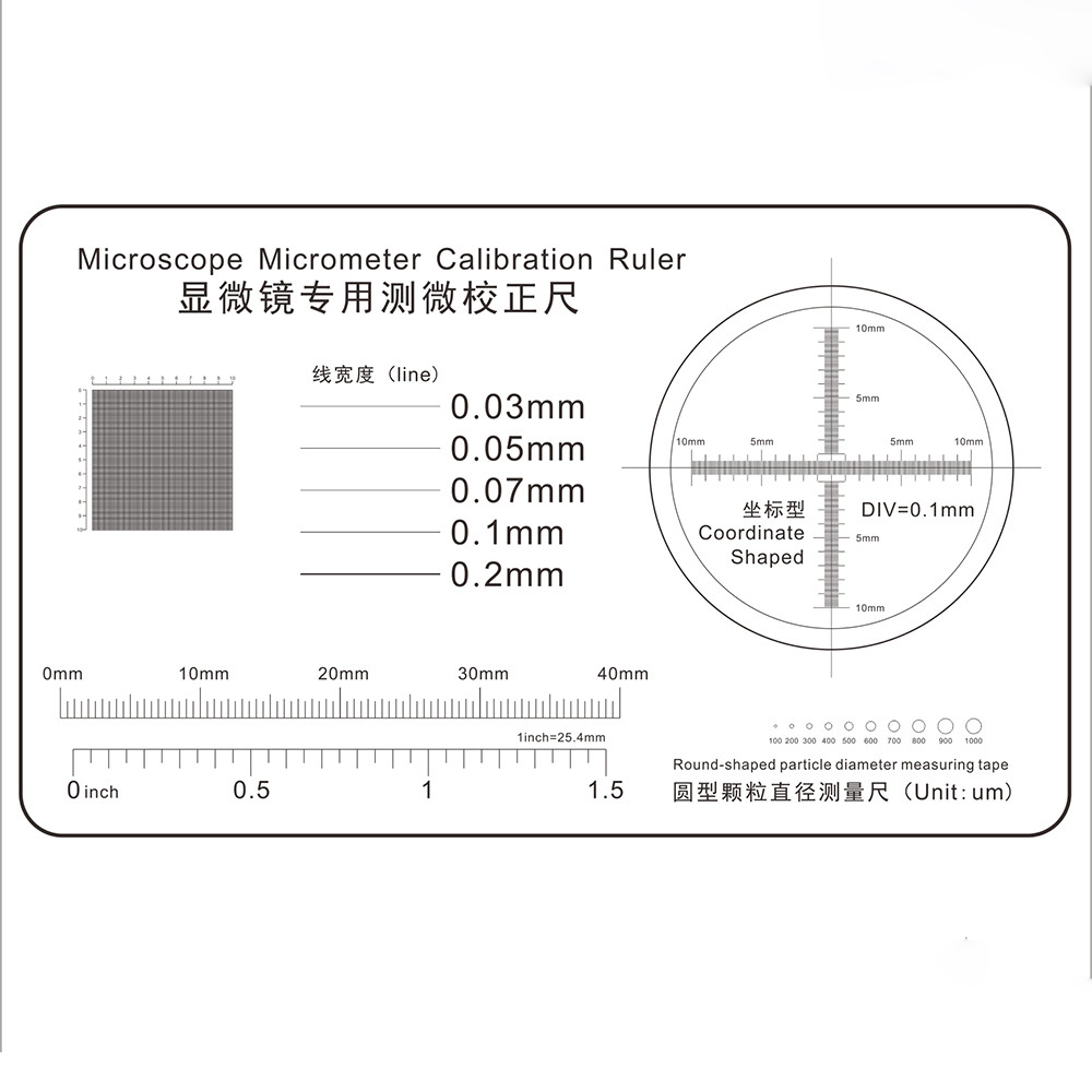 Jual Microscope micrometer correction ruler Optical microscope ...