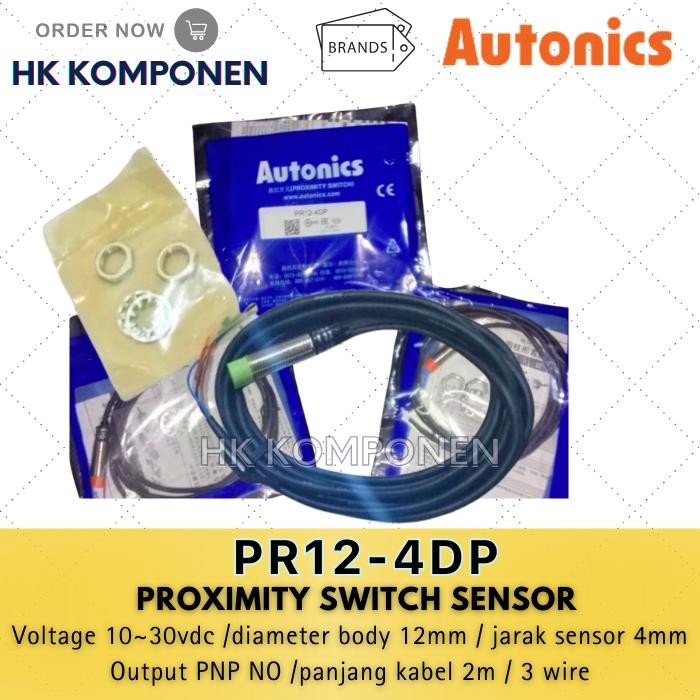 Jual Pr12-4Dp Autonics Proximity Switch Sensor 4Mm Pnp No Body 12Mm ...