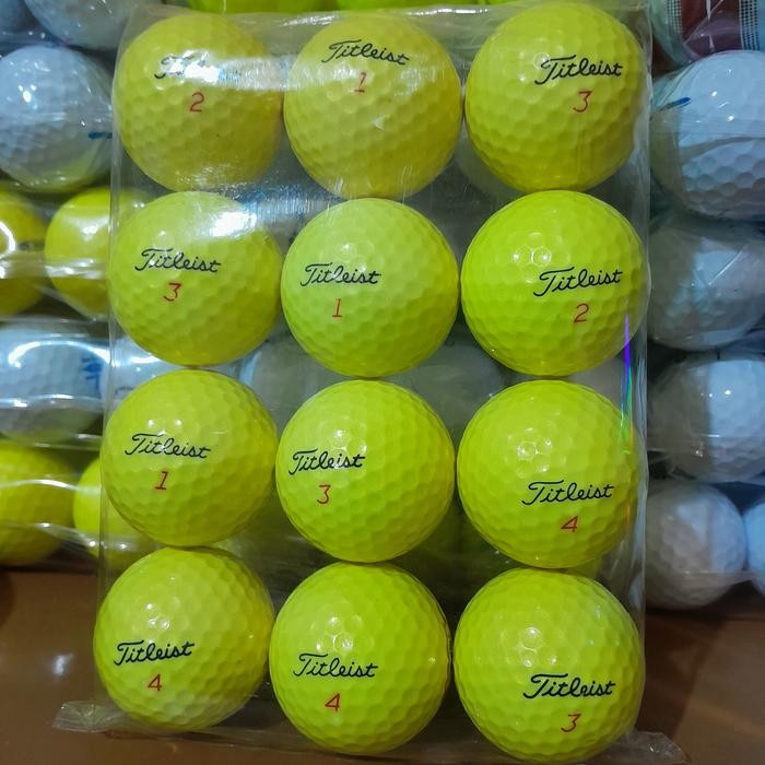 Jual Bola golf TITLEIST TruFeel warna kuning grade A isi 12 super murah ...