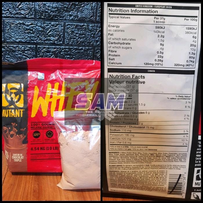 Jual Suplemen Fitness Eceran Repack MUTANT Whey 1 lb Protein | Shopee ...