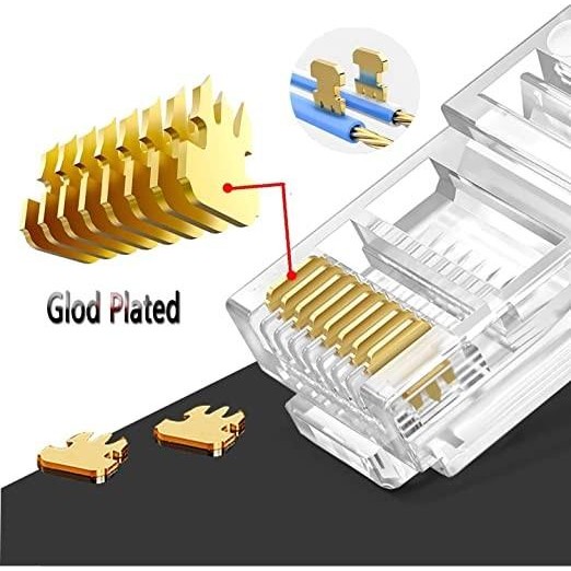 Jual Pilihan- Connector Rj45 Ugreen Cat6 Utp Full Tembaga Modular Plug ...