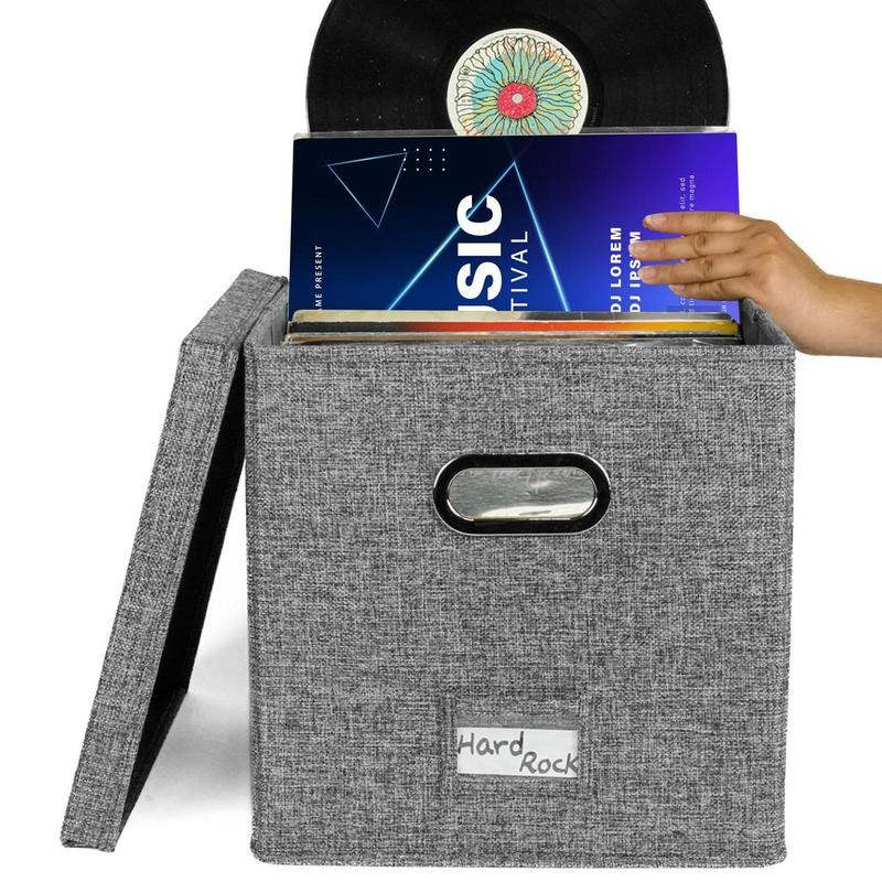 Jual Vinyl Record Storage Box Record Storage Box Stackable Album ...