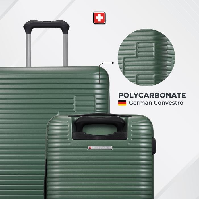 Jual Swiss Military Koper Motivan Green - Bundling / Satuan - Koper ...