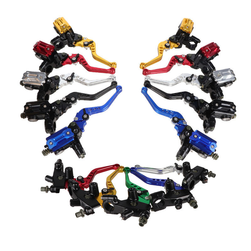 Qiilu Paire De Protections De Levier CNC 7/8" (22 Mm) – Rouge, Alliage Aluminium, Garde-Mains Frein/Embrayage Moto, Scooter, VTT, Universel