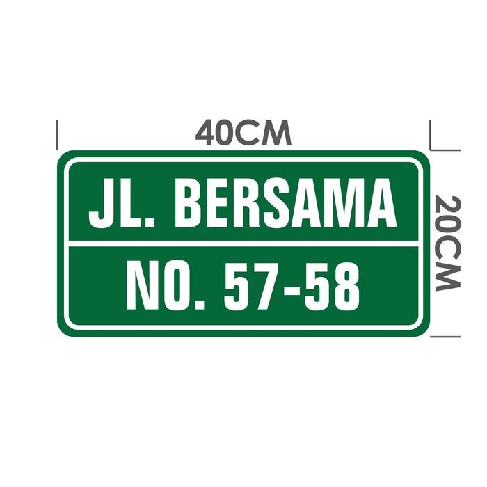Jual AtK34- (Custom) Rambu Jalan Raya / Perumahan / Komplek - 20X40Cm ...
