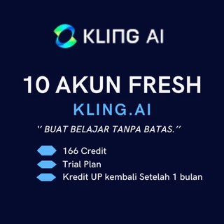 Jual Kling Ai Buat Belajar Tanpa Batas 10 Akun Fresh Kling Ai Asisten