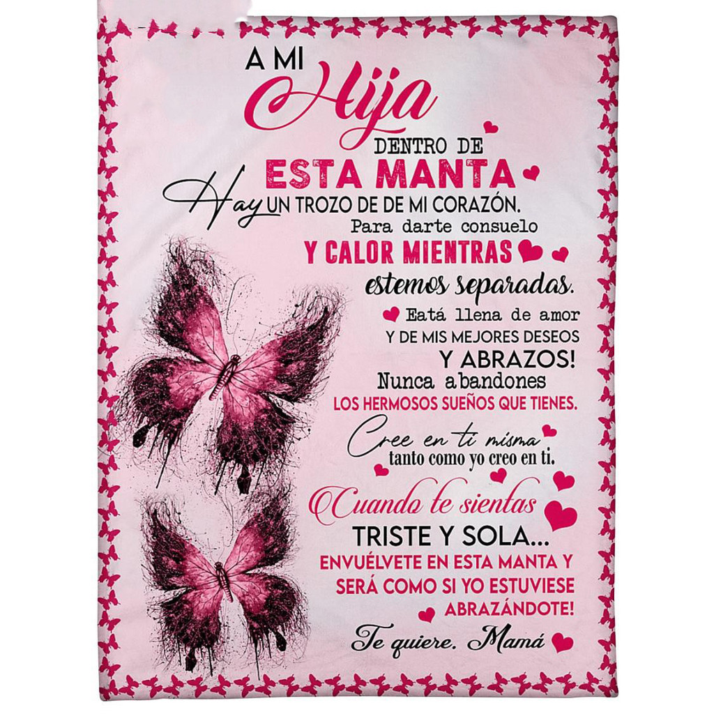 Jual Manta Especial Para Blanket Premium Letter Letters To My Daughter ...