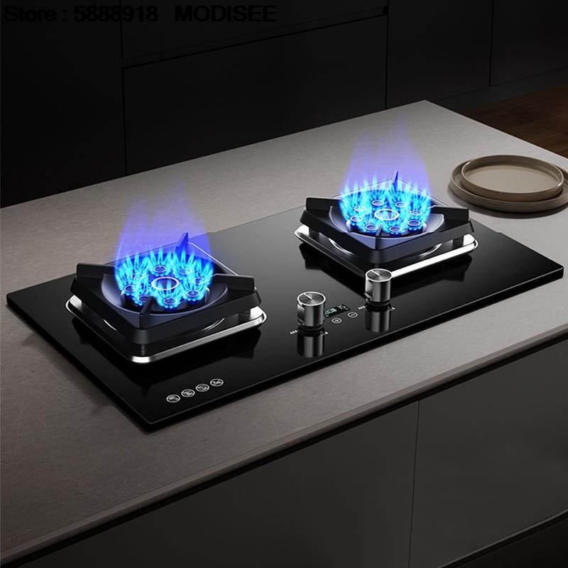 Jual Kitchen Gas Cooktop Cookers Stove for Home Double Embedded Gas ...