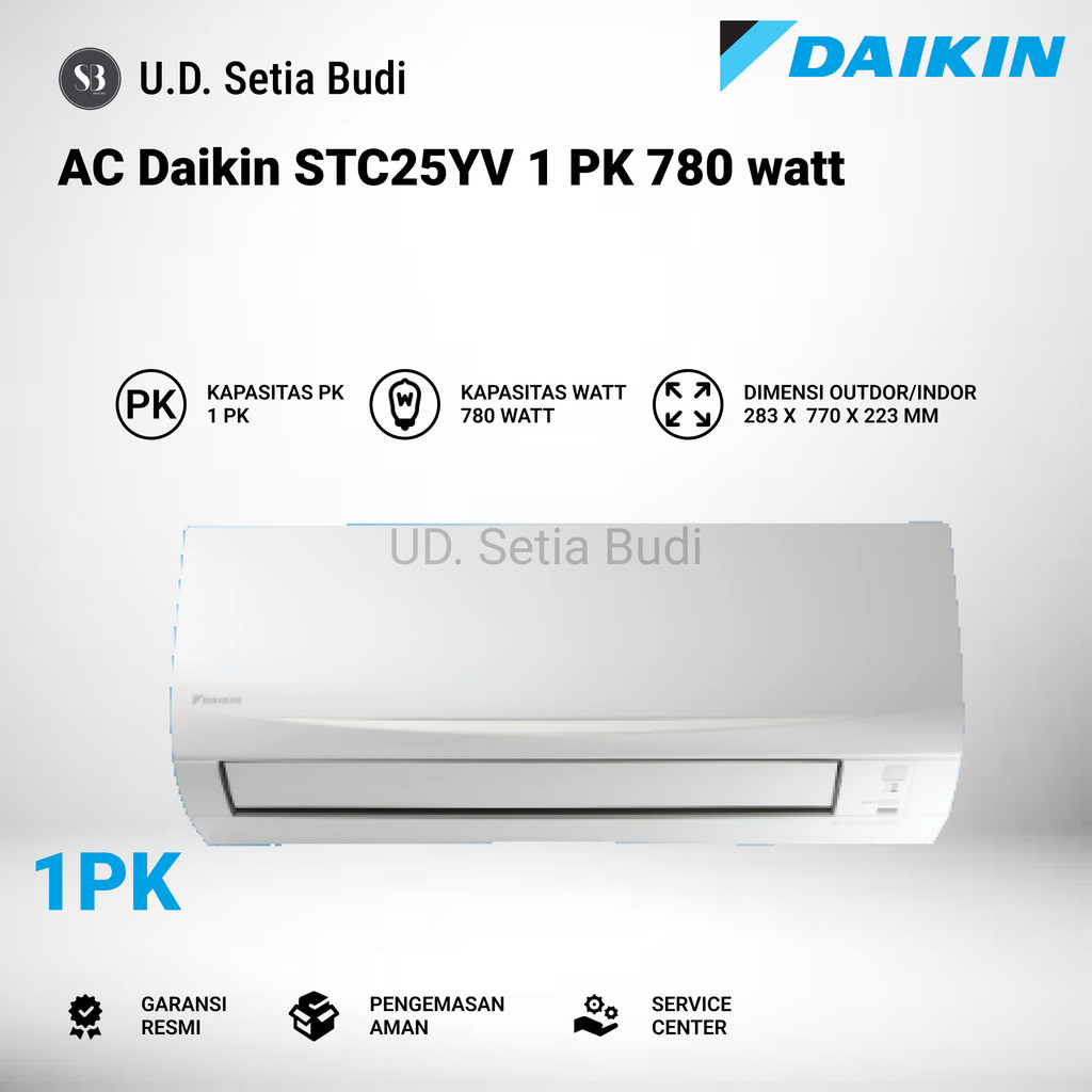 Jual AC Daikin 1 PK Standard AC Daikin FTC25YV14 Super Mini Split R32 ...
