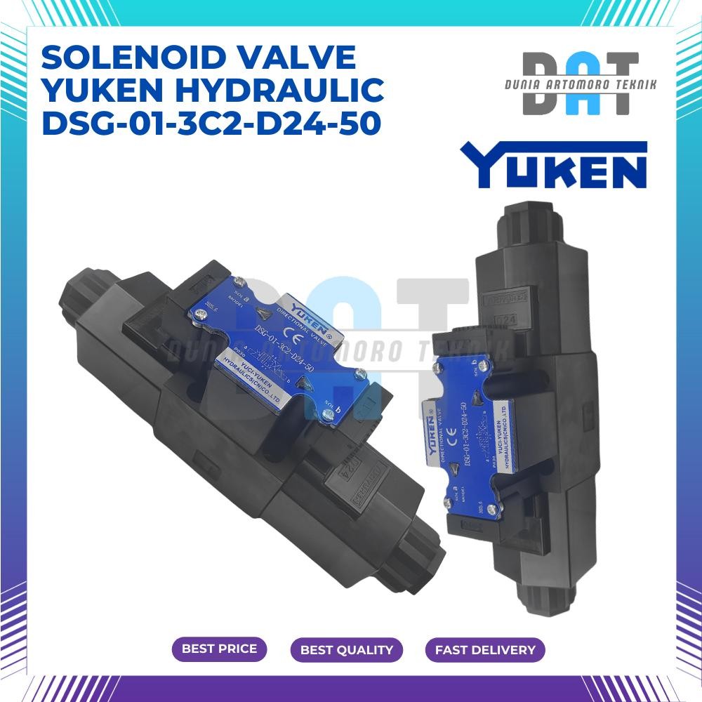Jual Solenoid Valve Yuken Hydraulic DSG-01-3C2-D24-50 – Katup Hidrolik ...