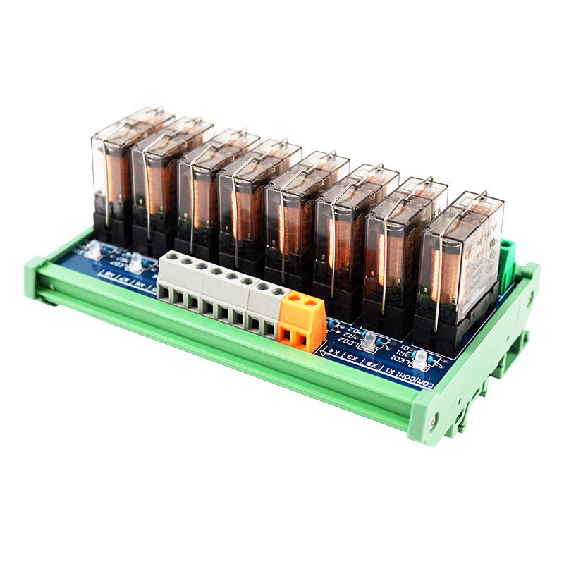 Jual Baru Huaqingjun 8-Channel Transparent Single Open DC24V Relays ...