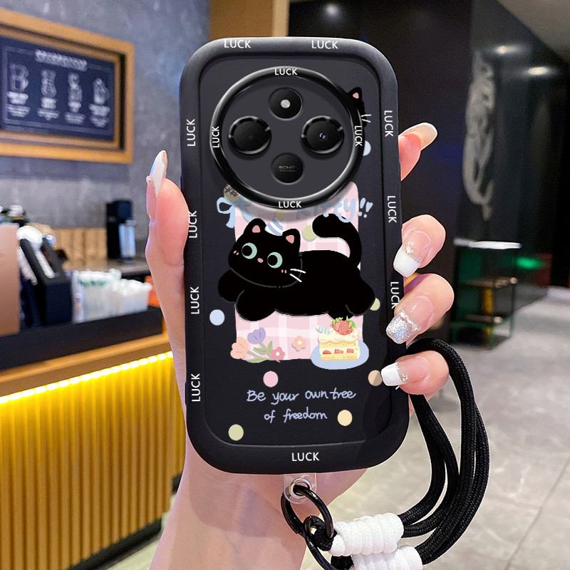 Custodia LeYi Per Xiaomi Redmi 14C 4G E Poco C75 – Con 2 Vetri Temperati, Protezione Fotocamera E Supporto Ad Anello 360°