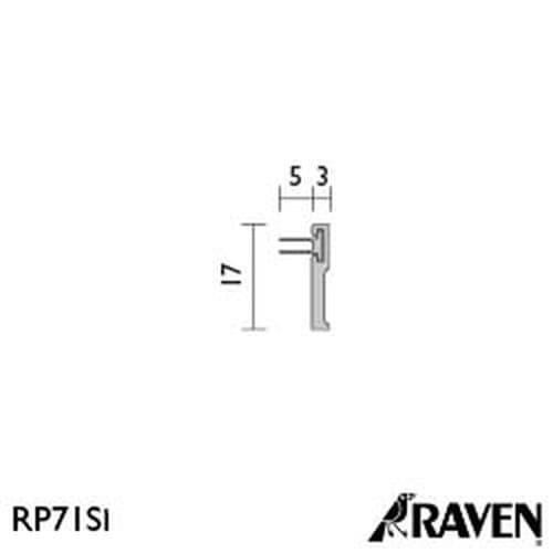 Jual RAVEN Astragal Seal RP71Si Silver 3000mm - Door Seal Anti Suara ...