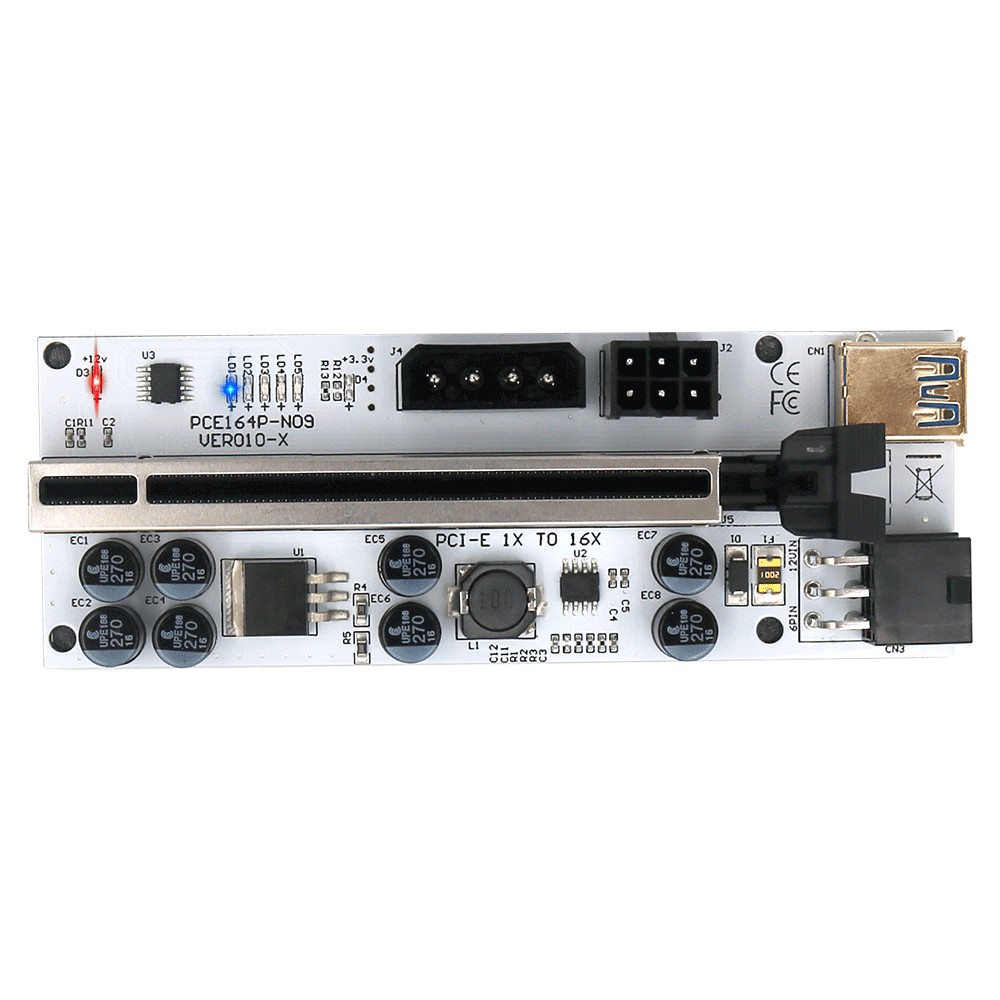 Jual Pcie Riser 010 Usb 3.0 Cabo Riser For Video Card Ver010-X Riser ...
