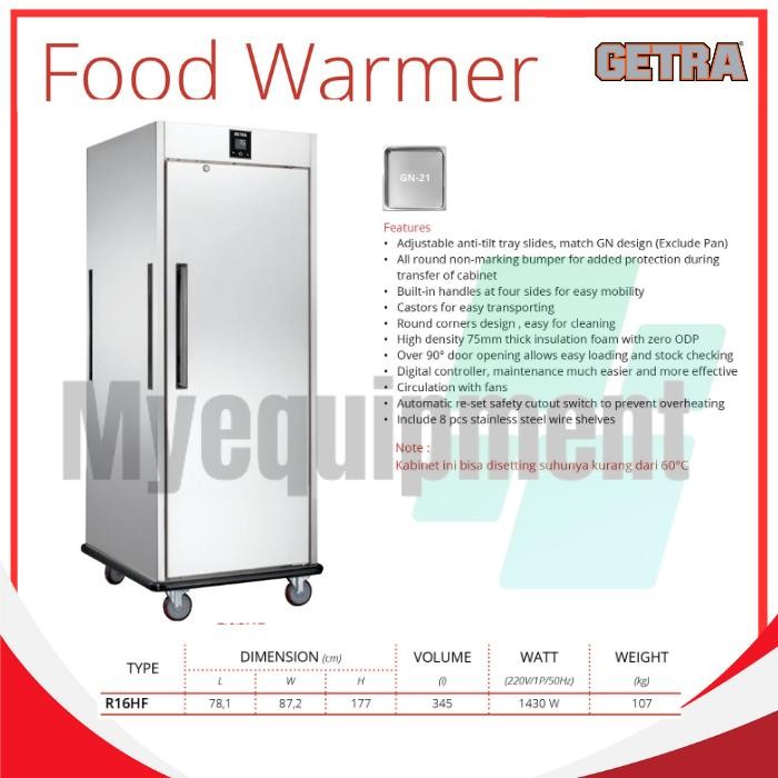 Jual BANQUET CHART WARMER GETRA R16HF | Shopee Indonesia