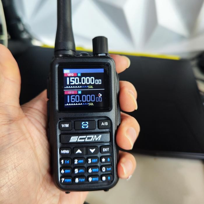Jual Ready Scom HT UV5R Mini Walkie Talkie Bluetooth USB C Dual PTT ...