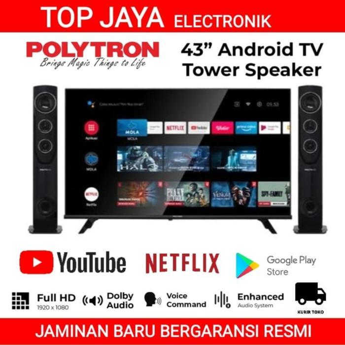 Jual POLYTRON ANDROID TV 43 INCH CINEMAX SMART TV PLD-43TG5055/POLYTRON ...