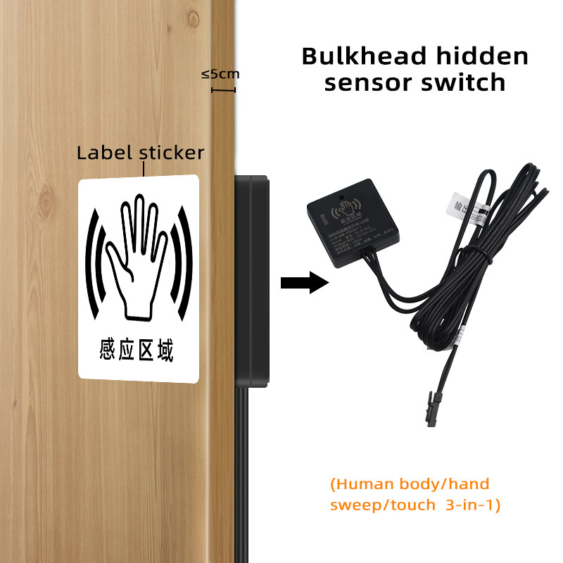 Jual TERBARU DC12V/24V Cabinet Partition Hidden Sensor Switch Touch ...