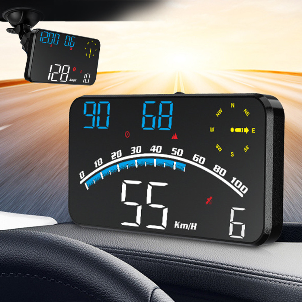 Jual G10 HUD Car Head Up Display Digital Clock Odometer GPS Speedometer ...